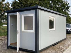 CONTENEDOR DE OFICINA 6,00 X 2,40 M CON INODORO DUCHA Y COCINA